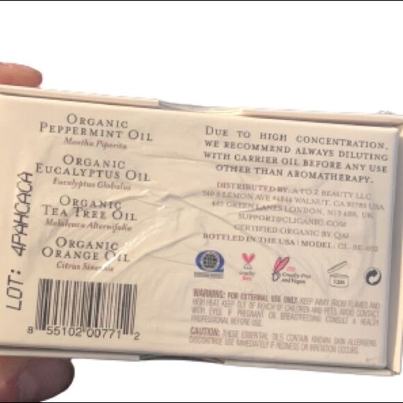 Cliganic Essential Oils Set of 4 – Citrus, Mint, Lavender Aromatherapy Scents - Picture 2 of 2